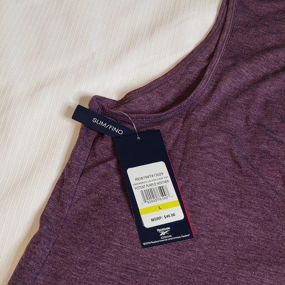 NEW Reebok Purple Tank Top Size Large - Picture 2 of 6